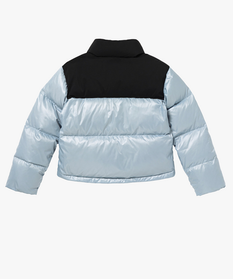 Goal Studio Women's Cropped Puffer Down Jacket - Sky Blue