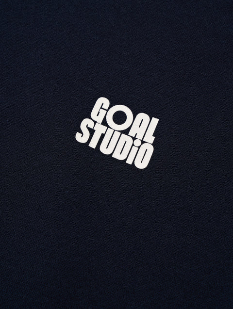 Goal Studio Women's Essential Brushed Quarter Zip-Up Tee - Navy