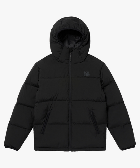 Goal Studio Women's Essential Hooded Puffer Down Jacket - Black