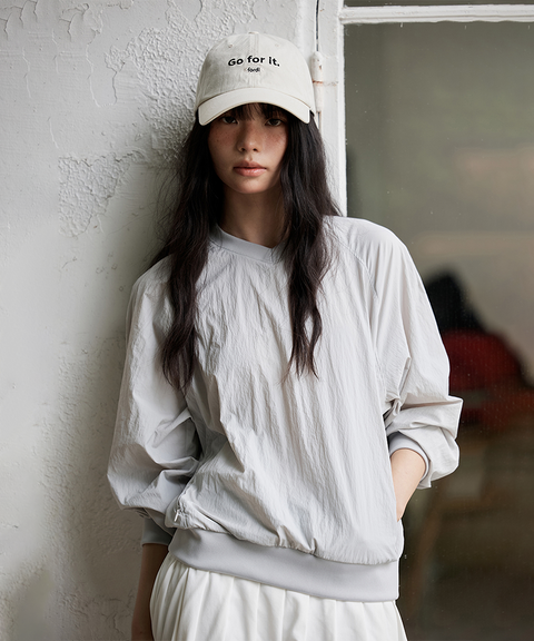 FORDI Wind V-Neck Man-To-Man - Gray