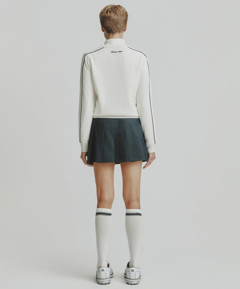 MCC Women's Zip UP Knit Cardigan - Off White