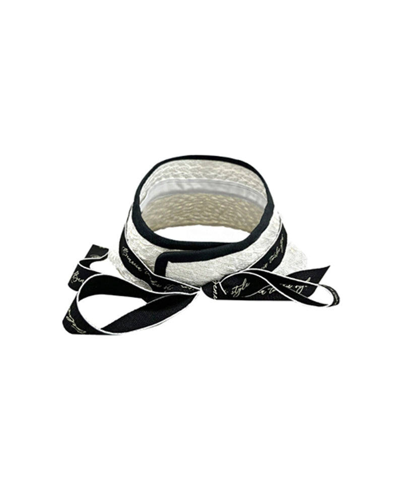 BENECIA 12 Twisted Ribbon Brim - White