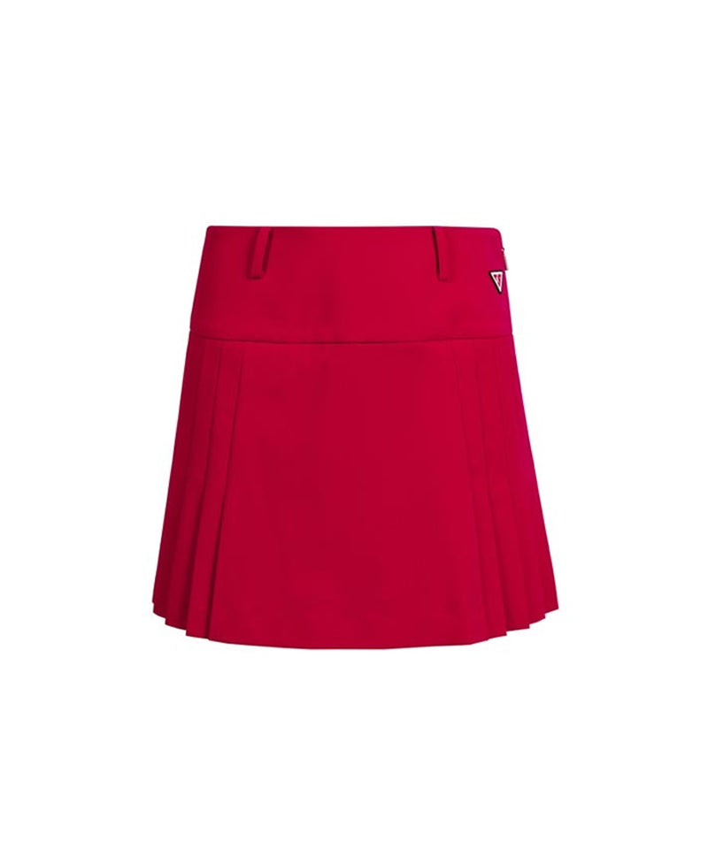 CREVE NINE: Side Slit Swing Pleated Skirt - 4 Colors