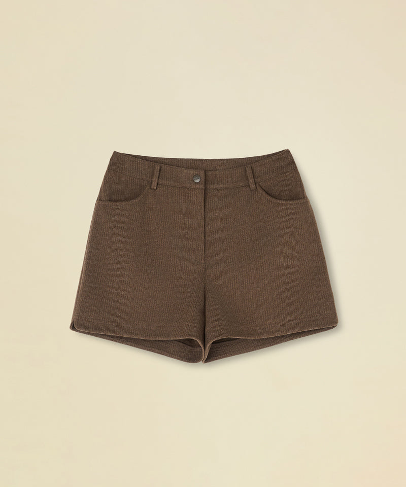 FORDI Herringbone Shorts - Brown