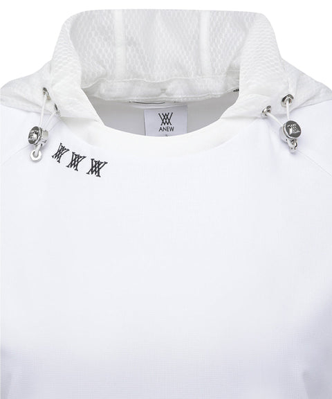 ANEW Golf Women's SM Hoody Pocket Short T-Shirt - White