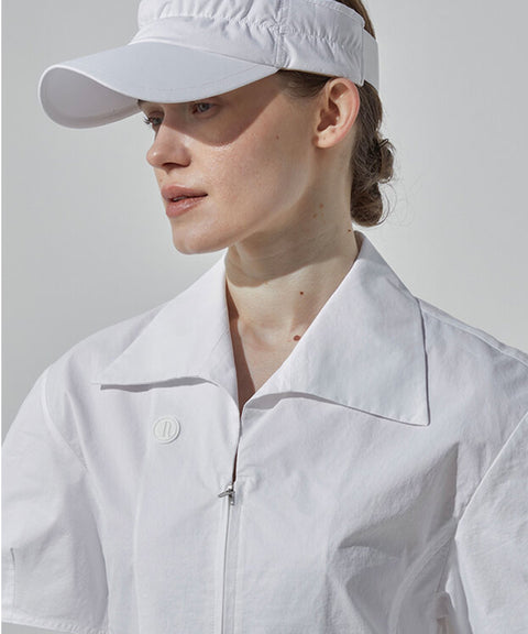 Anell Golf Wind Lining Top - Ivory