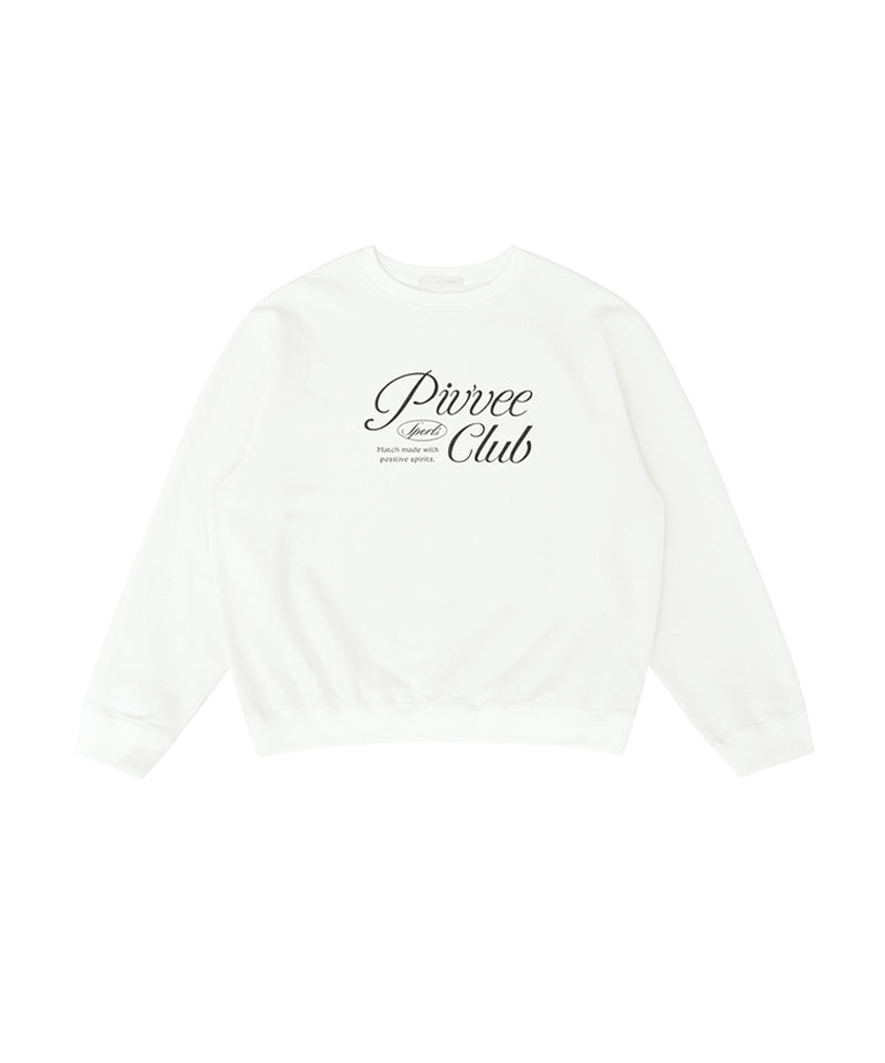 PIV'VEE Sports Club Sweatshirt - Cloud White