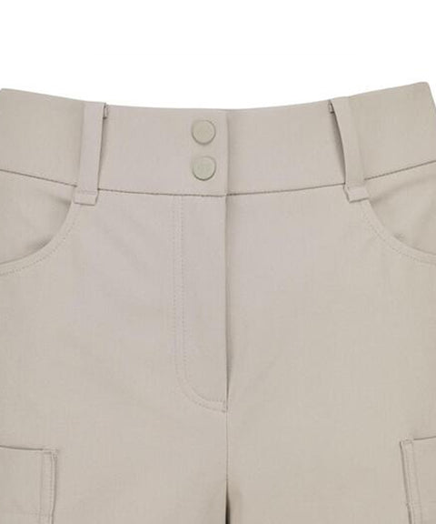 Vice Golf Atelier Women's Wrap Pocket Point Half Pants - D/Beige