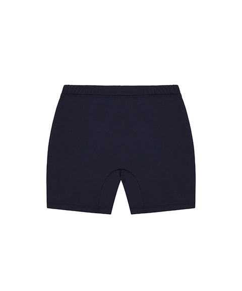 [Warehouse Sale] CHUCUCHU Marble Double Pleated Skirt - Navy