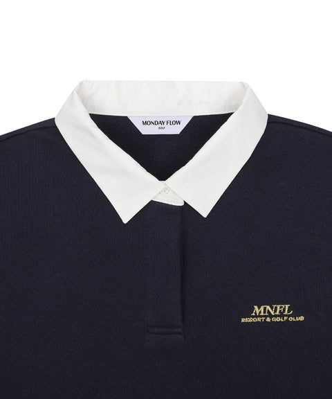 Monday Flow Sports & Golf Club Jersey Top - Navy