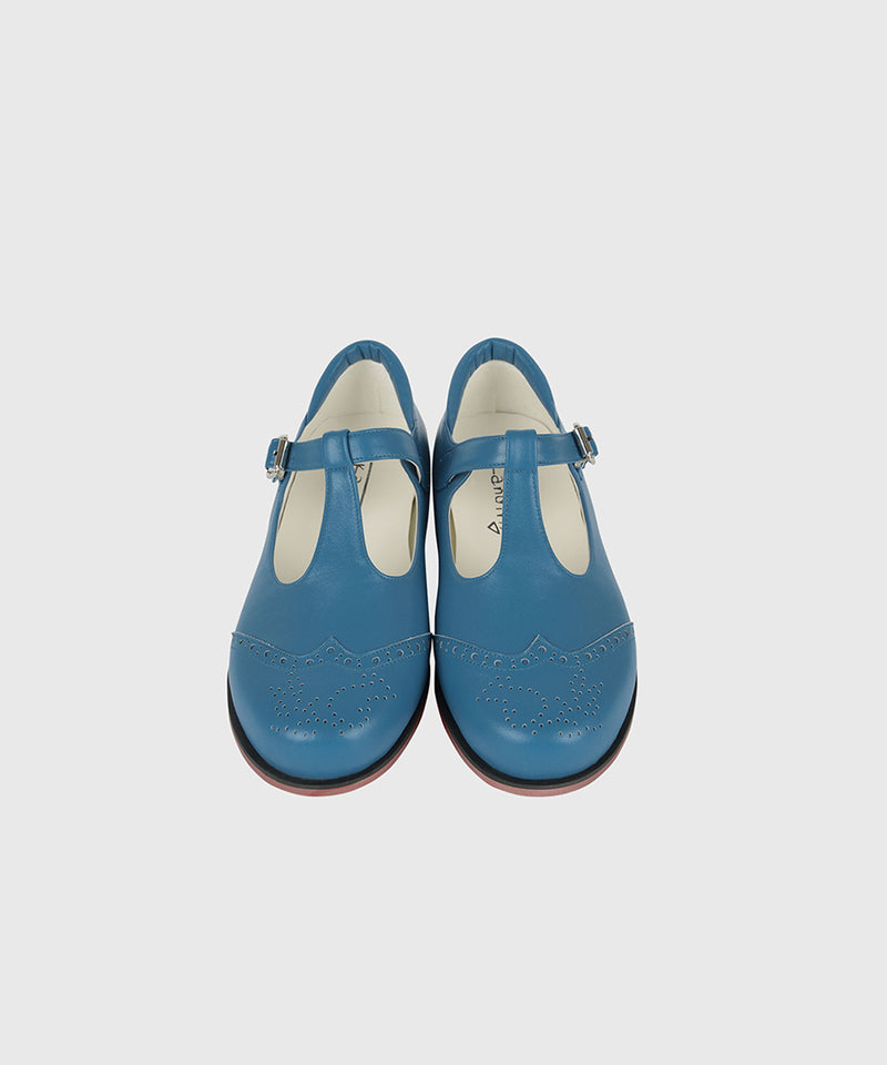 KANDINI T-Strap Maryjane Loafer - Blue