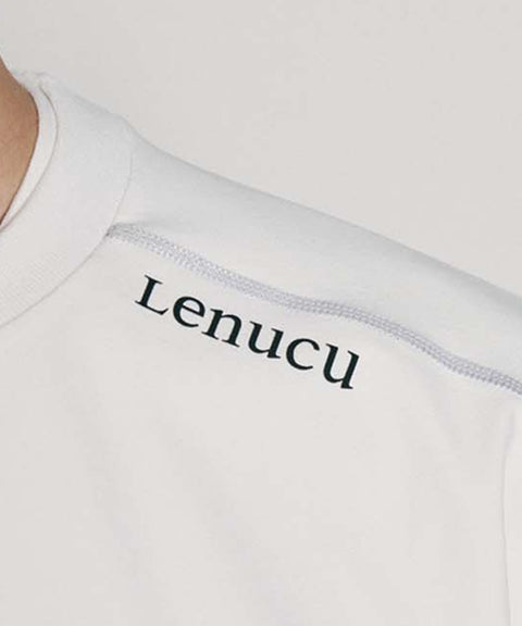 LENUCU Men String Anorak - White
