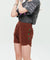 LE SONNET Button Shorts - Brown