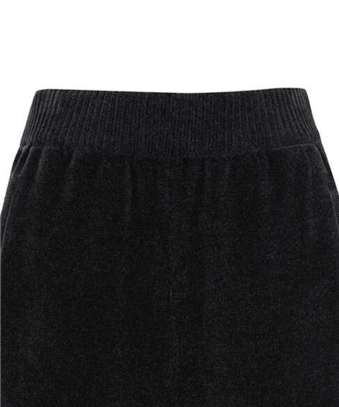 Women's Chanille Knit Jogger PT - Black