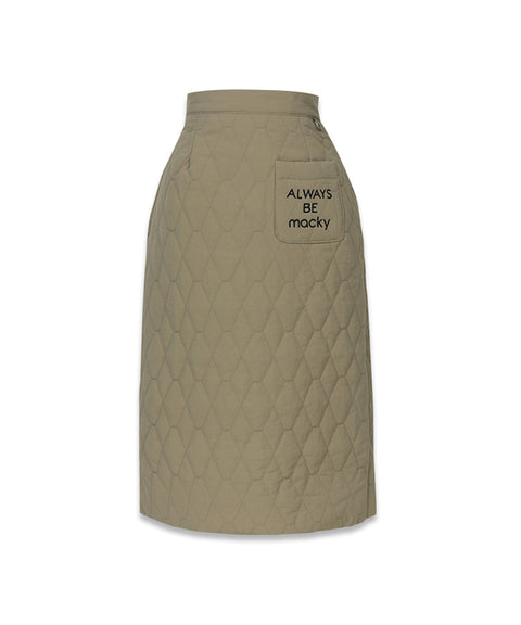 MACKY Golf: Always Macky Long Skirt - Beige
