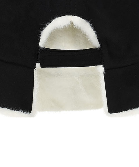 CHUCUCHU Suede Bucket Hat - Black