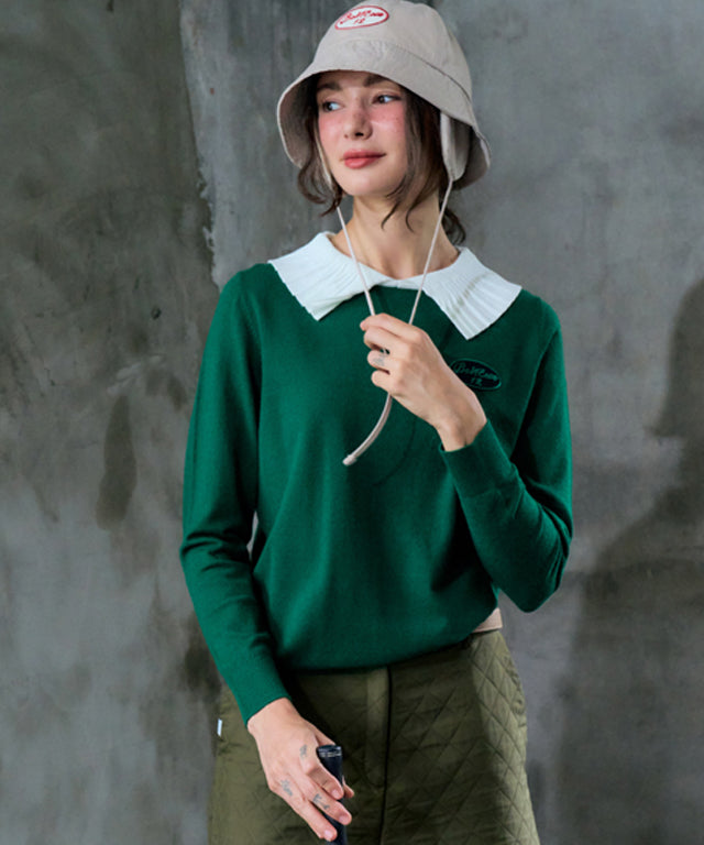 BENECIA 12 Pleated Knit - Green