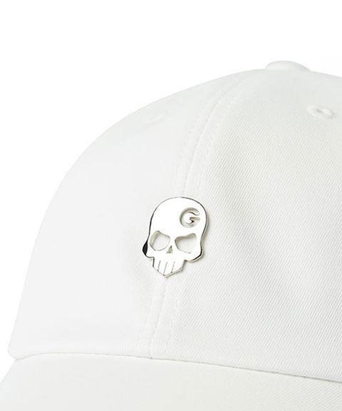 Monster G Ribbon Wide Ball Cap - White