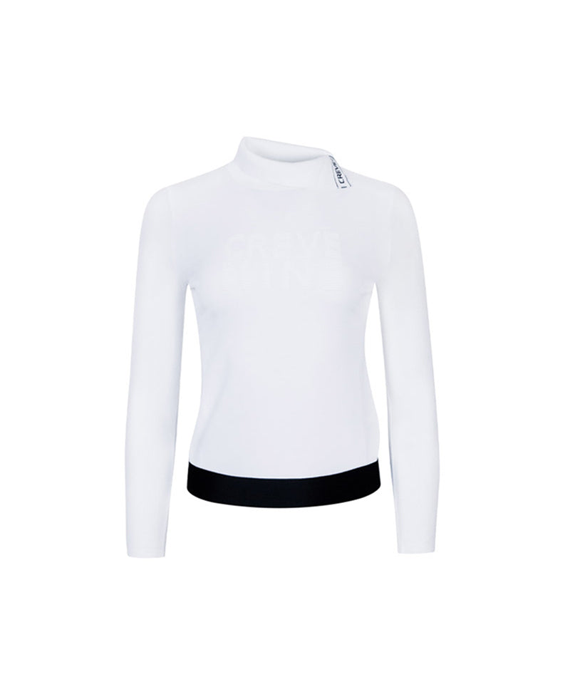 CREVE NINE: Sleeve Cool Jersey Knit - White
