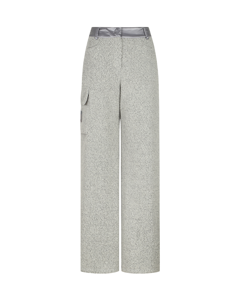 Amazing Cre Women's Urban Fluffy Utility Jersey Pants - Gray