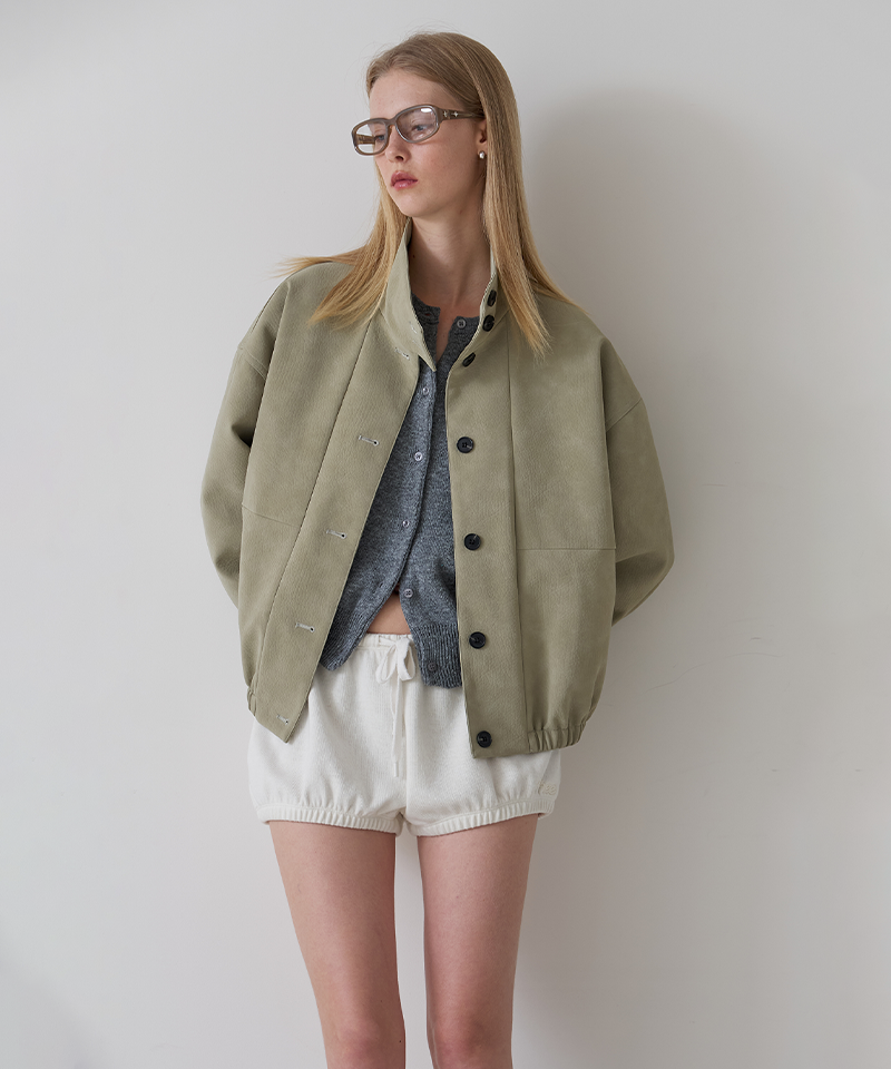 Piv'vee Suade Blouson - Oatmeal Beige