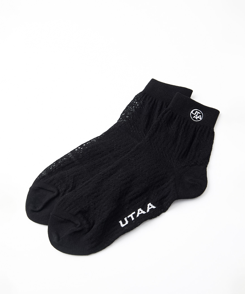 UTAA Women's Punching Pattern Loose Socks - Black