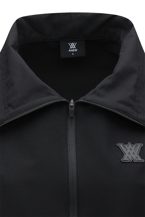 ANEW Golf Women's SM Short Sleeve Anorak Jacket - Black