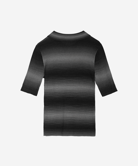 OBER Golf Gradient Collared Knit - Black