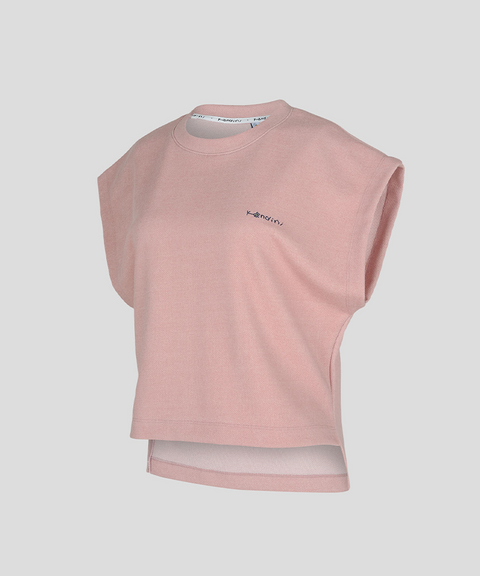 KANDINI Pigment Slit Sleeveless - Light Pink