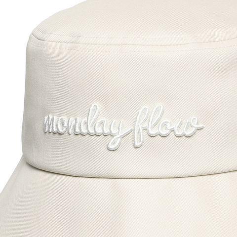 Monday Flow Ponytail Bucket Hat - Light Beige