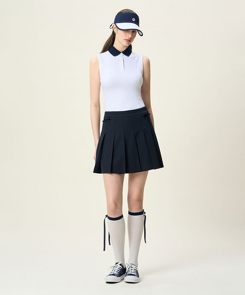 FORDI Ribbon Knee Socks - Navy