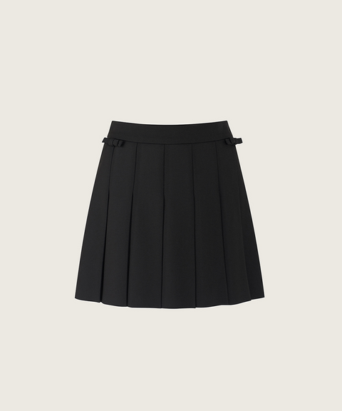 FORDI Ribbon Pleated Shorts - Black