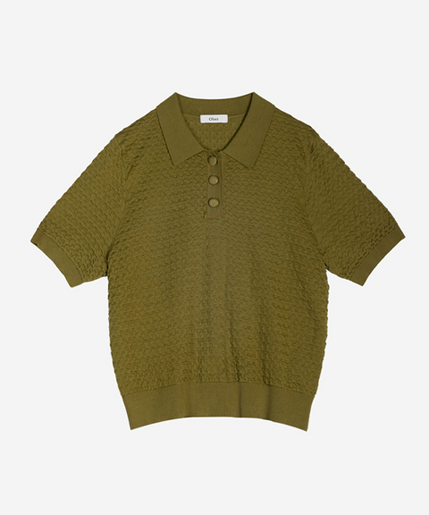 OBER Golf Weaving Texture Cara Knit - Olive