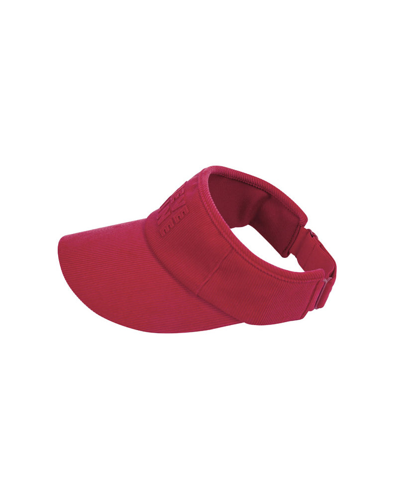 CREVE NINE: Oriental Corduroy Visor - Red