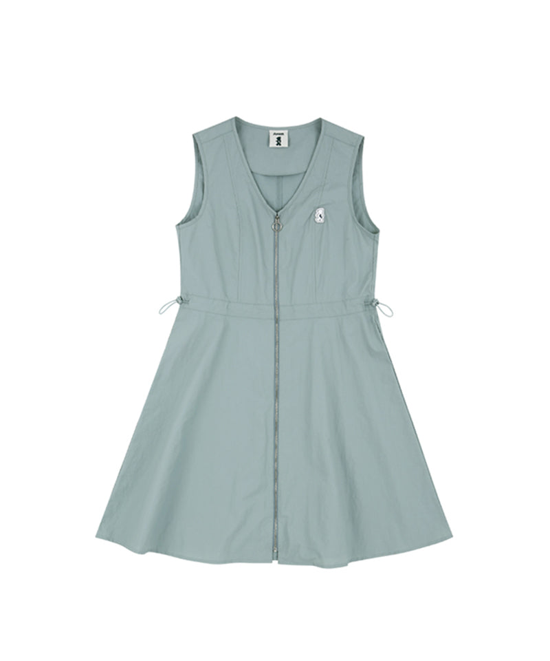 AVEN Sleeveless V-Neck Dress - Mint