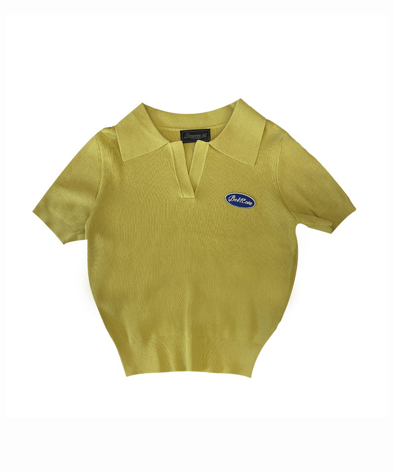 BENECIA 12 Steve Collar Knit - Mustard