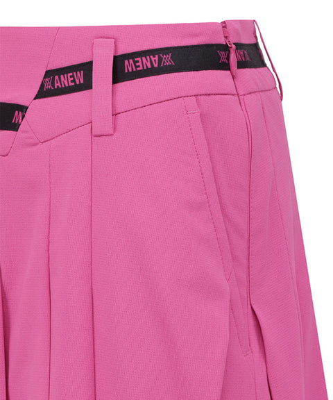 Anew Golf Women's SM Incision Pleated Half Pants - Hot Pink