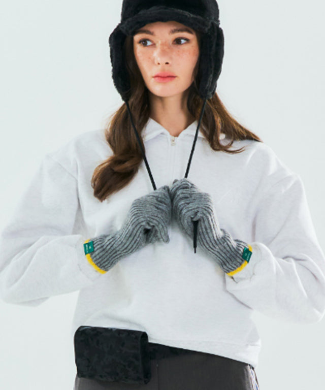 [Warehouse Sale] BENECIA 12 Flat Raised Sweatshirt - Melange