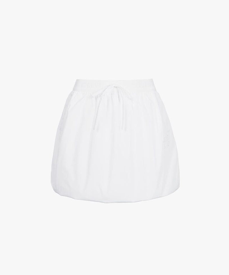 CREVE NINE: String Balloon Skirt - White