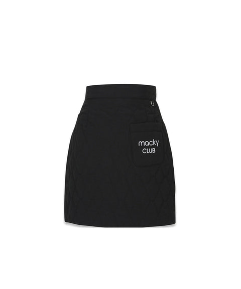 MACKY Golf: Padded Wrap Mini Skirt - Black