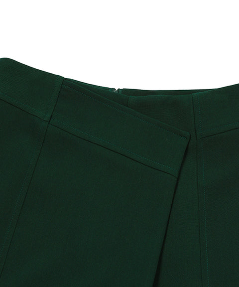 MACKY Golf: Eilie Wrap Skirt Pants - Green