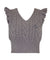 J.Jane Frill Knit Vest - Gray