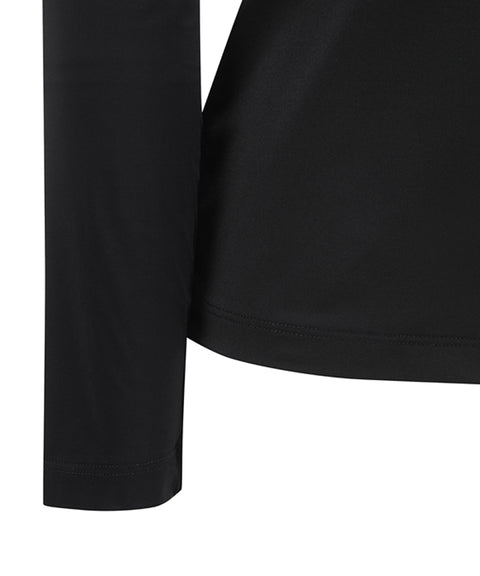 [Warehouse Sale] ANEW Golf Women's Mesh Point T-Shirt - Black