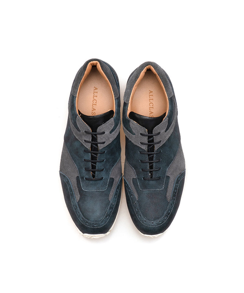 ALL CLASSIC Golf Saffiano Modern Classic Golf Shoes - Navy