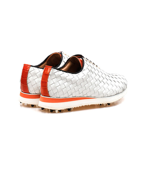 ALL CLASSIC Golf Intreciano Modern Classic Golf Shoes - White