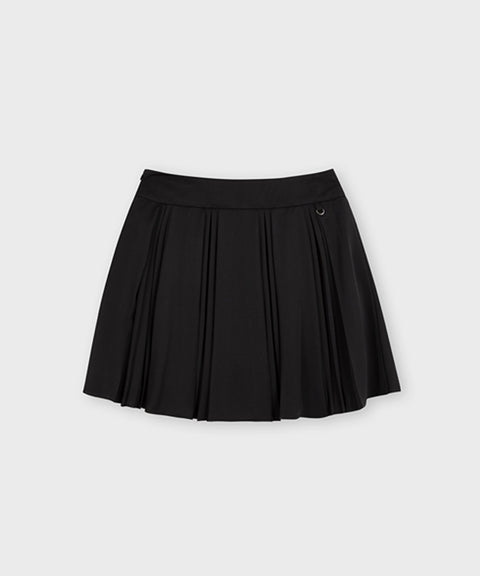 [Warehouse Sale] FORDI Combi Pleated Skirt Ver.2 - Black