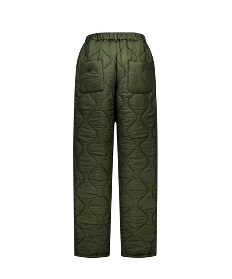 LE SONNET Quilted Pants - Khaki