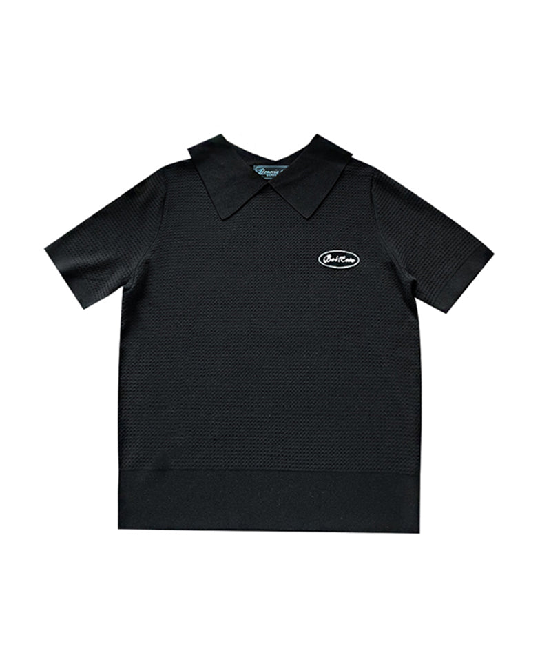 BENECIA 12 Cube Collar Short Sleeve - Black