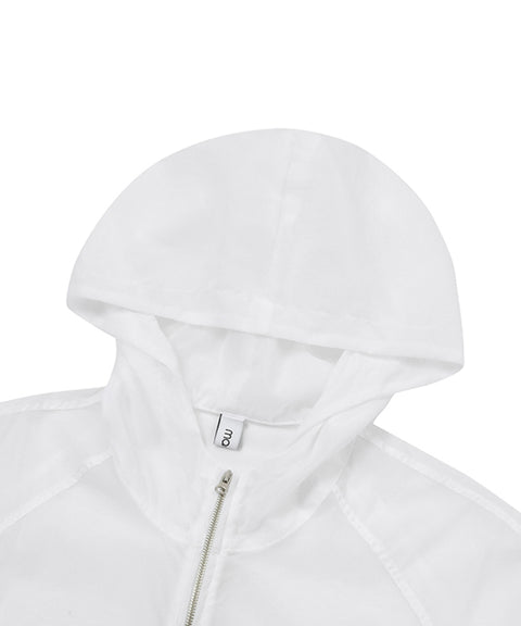 MACKY Golf: Skin Packable Hood Jacket - White