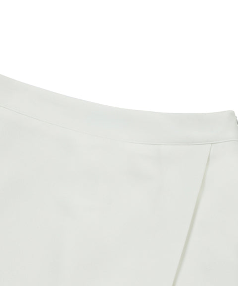 MACKY Golf: Daisy Slit Skirt Pants - White